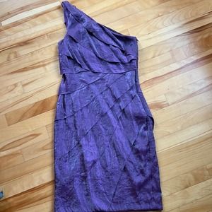 Women’s One Shoulder Purple Formal Dress Size 8